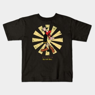 Olive Oyl Retro Japanese Popeye Kids T-Shirt